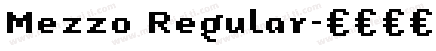 Mezzo Regular字体转换